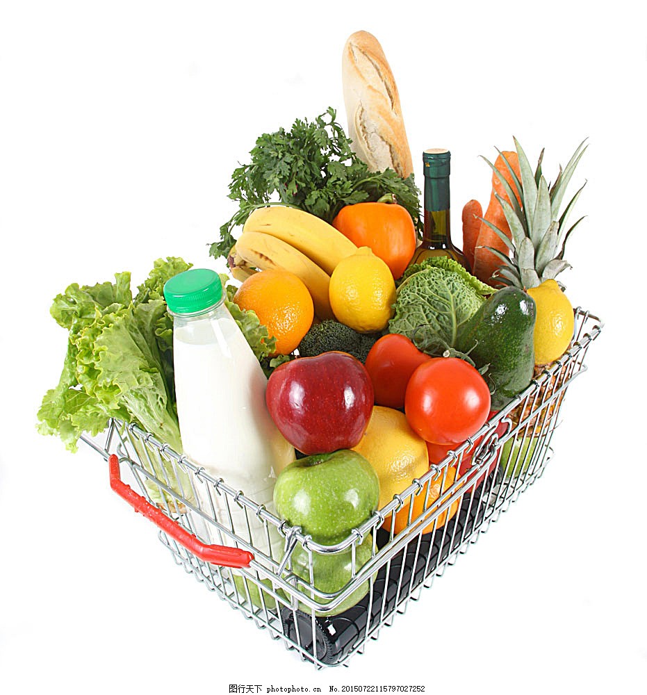 籃子里的水果蔬菜圖片